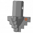 Долото шнековое лопастное Д3ЛП-151.76.Ш55