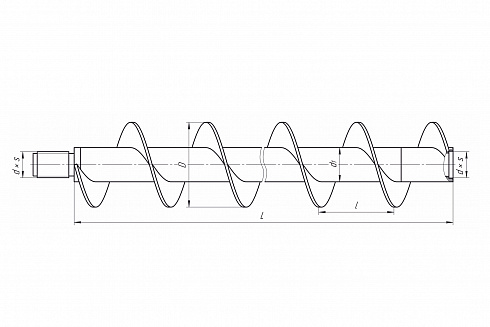 Шнек ШБ-62 L-1000 мм СП19 фото