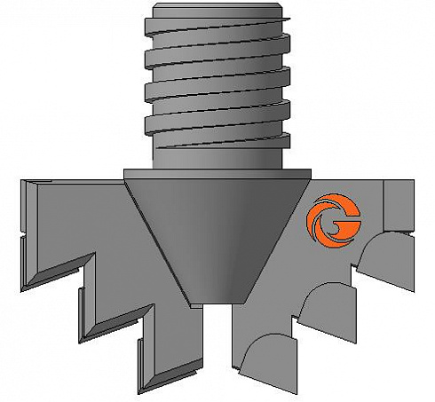 Долото шнековое лопастное Д2ЛК-112.57.Сп.28 фото